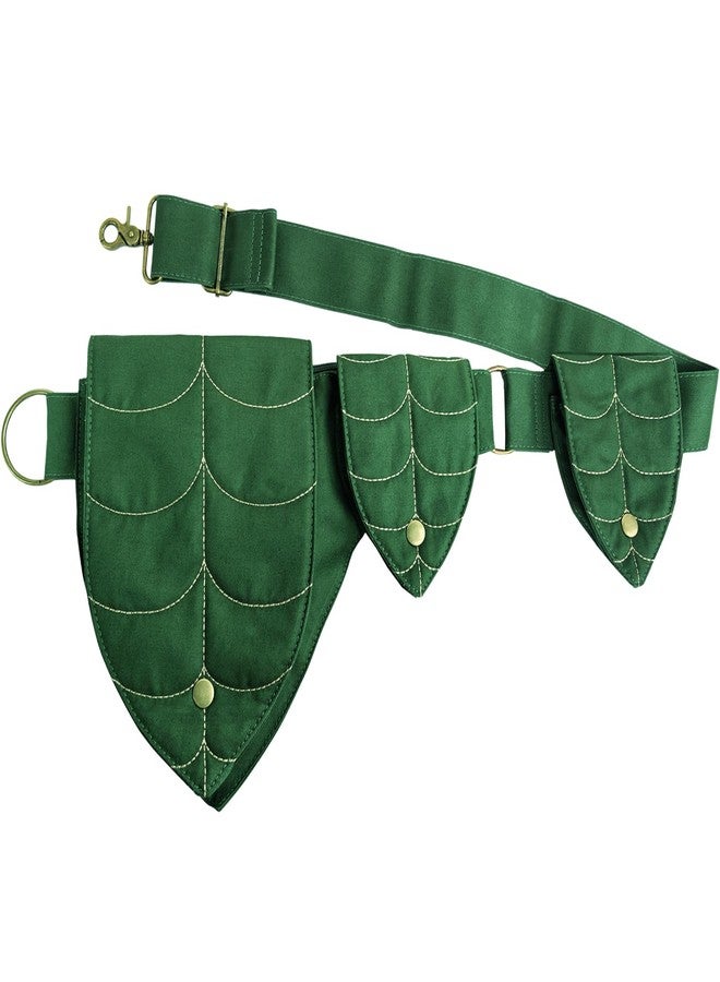 INNTURT Renaissance Bag Festival Waist Pack for Women - Adjustable Thigh Ren Faire Belt | Lightweight Polyester Leg Pouch | Perfect Accessories for Festival Adventures, Cosplay & Prop (Green) - Image 1